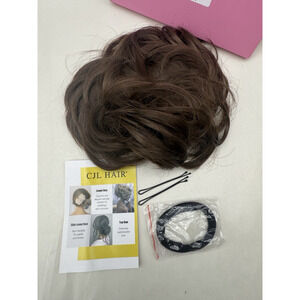 HAIR Large Messy Bun Hair Piece Wavy Curly Scrunchies Synthetic Chignon Ponytail